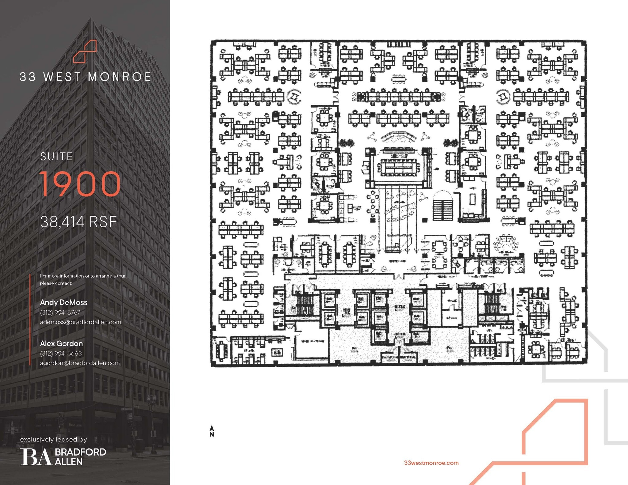 33 W Monroe St, Chicago, IL à louer Plan d’étage– Image 1 sur 16