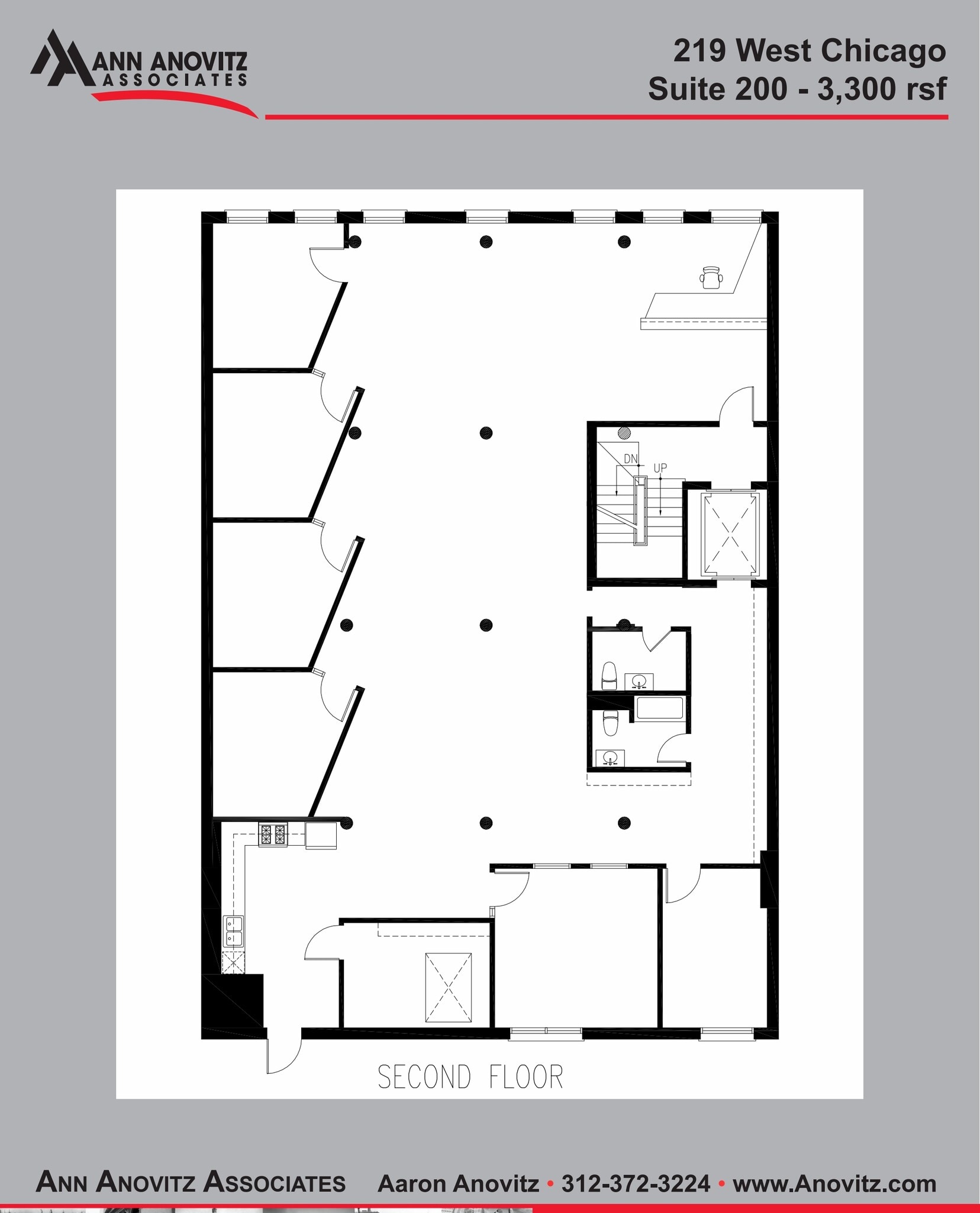 219 W Chicago Ave, Chicago, IL à louer Plan d’étage– Image 1 sur 7