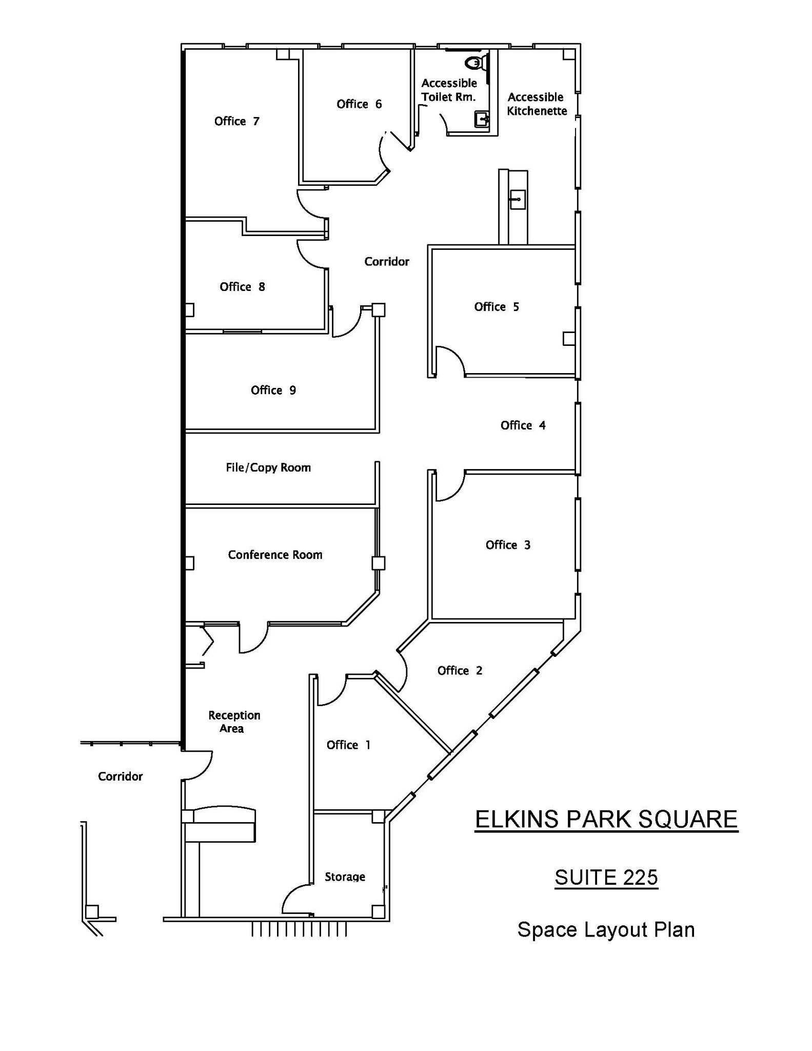 8080 Old York Rd, Elkins Park, PA à louer Plan d’étage– Image 1 sur 1