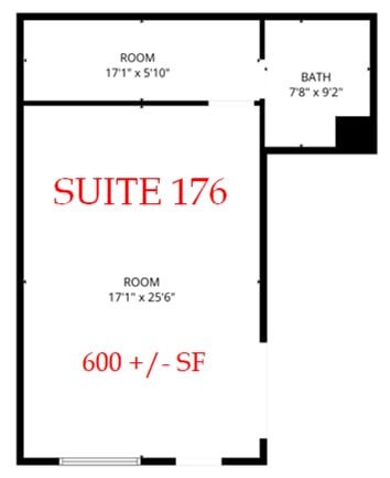 176-180 E Center St, Hernando, MS à louer Plan d’étage– Image 1 sur 2