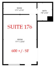176-180 E Center St, Hernando, MS à louer Plan d’étage– Image 1 sur 2