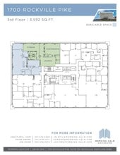 1700 Rockville Pike, Rockville, MD à louer Plan d’étage– Image 1 sur 10