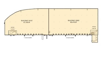 15905-16107 Commerce Way, Cerritos, CA à louer Plan d’étage– Image 1 sur 1