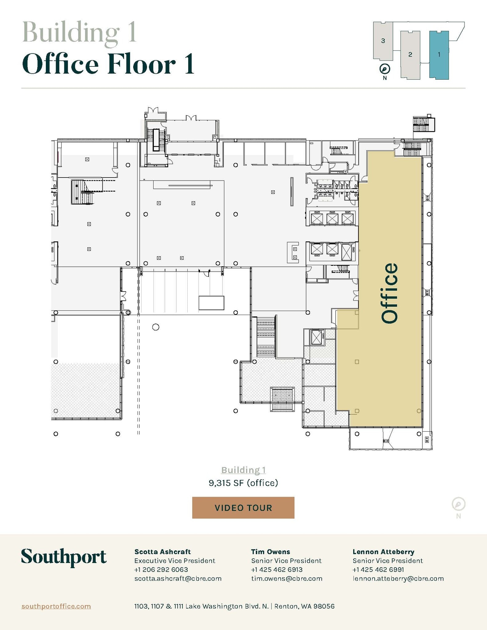 1103 Lake Washington Blvd N, Renton, WA à vendre Plan d’étage– Image 1 sur 1