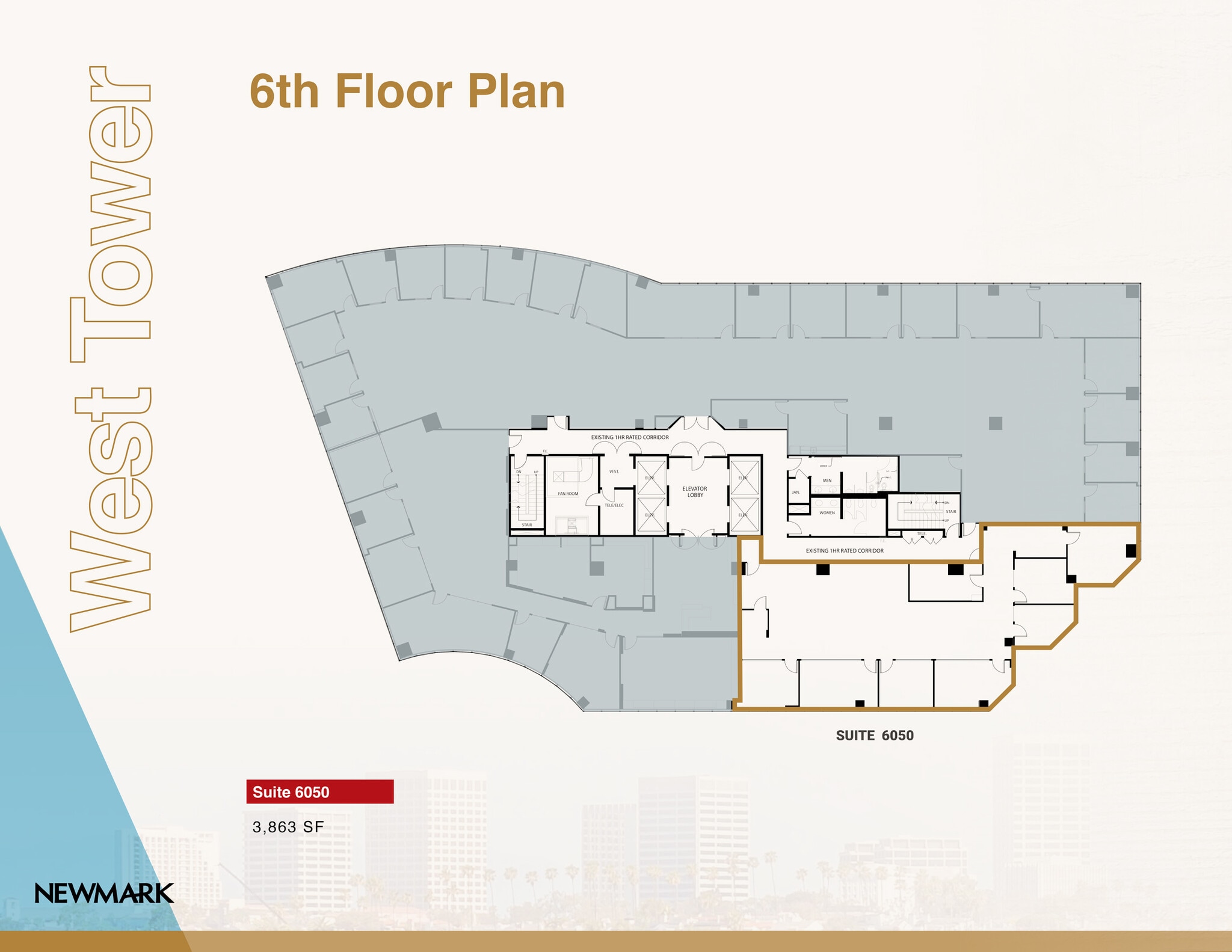 5000 Birch St, Newport Beach, CA à louer Plan d’étage– Image 1 sur 1