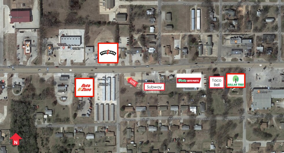 1215 W Broadway Ave, Sulphur, OK à vendre - Aérien – Image 2 sur 9