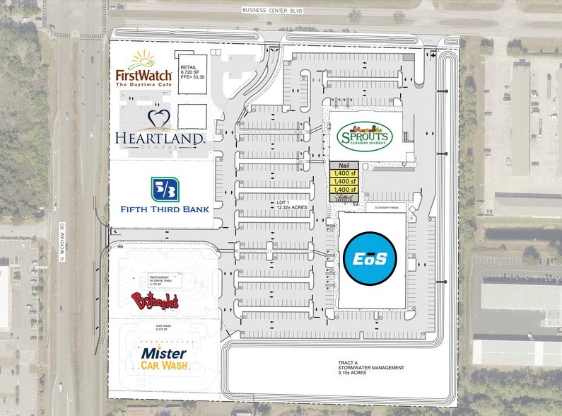 N Wickham Rd/ Business Center Blvd (SE Corner), Melbourne, FL à louer - Plan de site – Image 2 sur 4