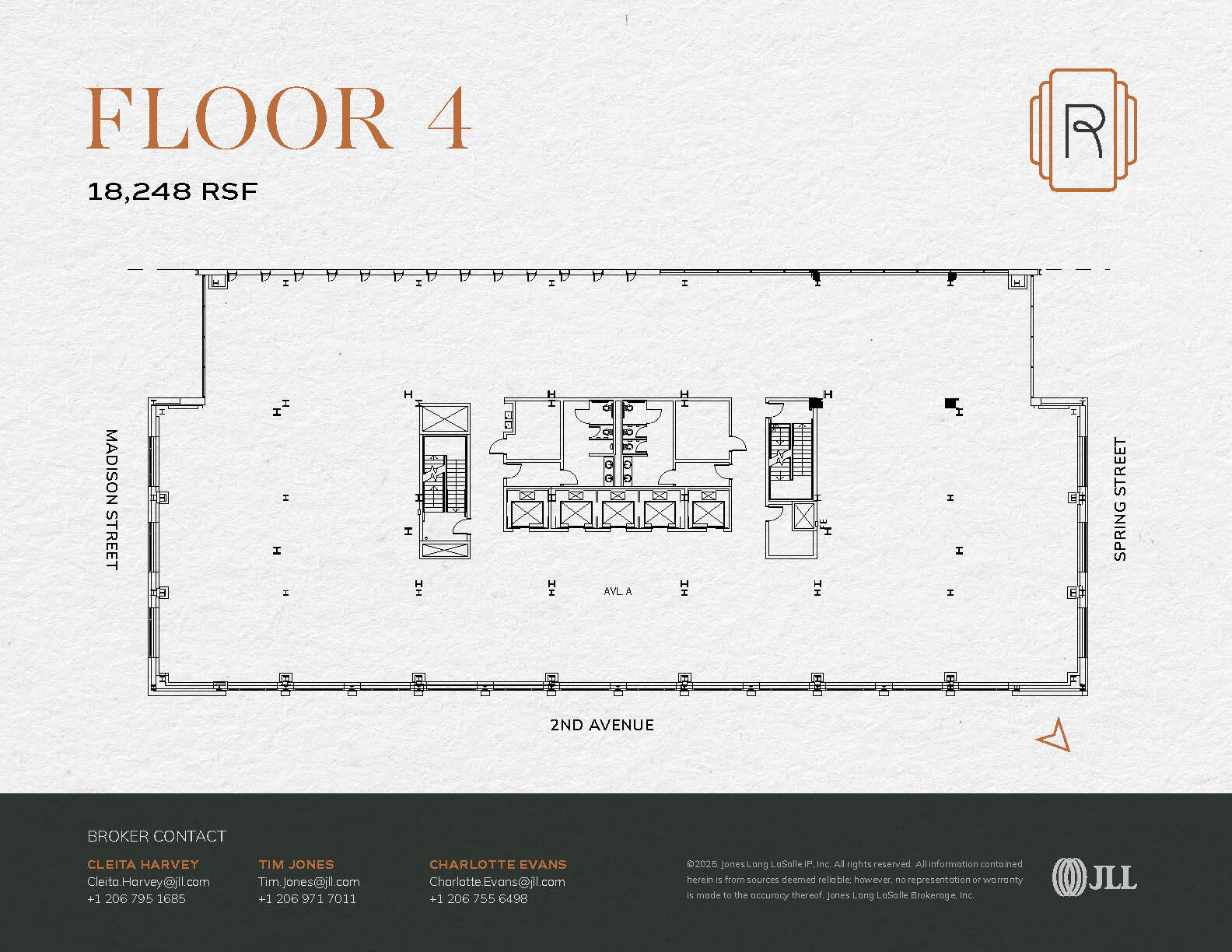 1015 2nd Ave, Seattle, WA à louer Plan d’étage– Image 1 sur 1