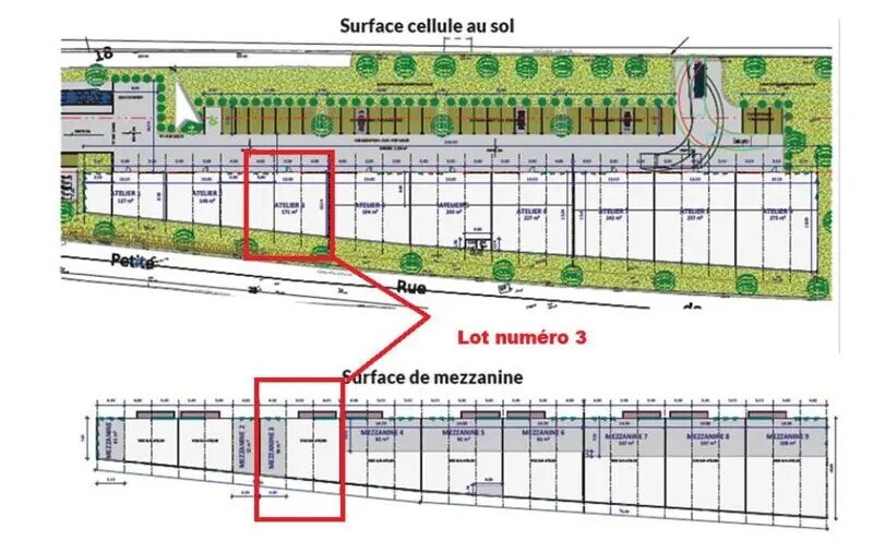 Local d’activités dans Ruy-Montceau à louer - Plan de site – Image 3 sur 3