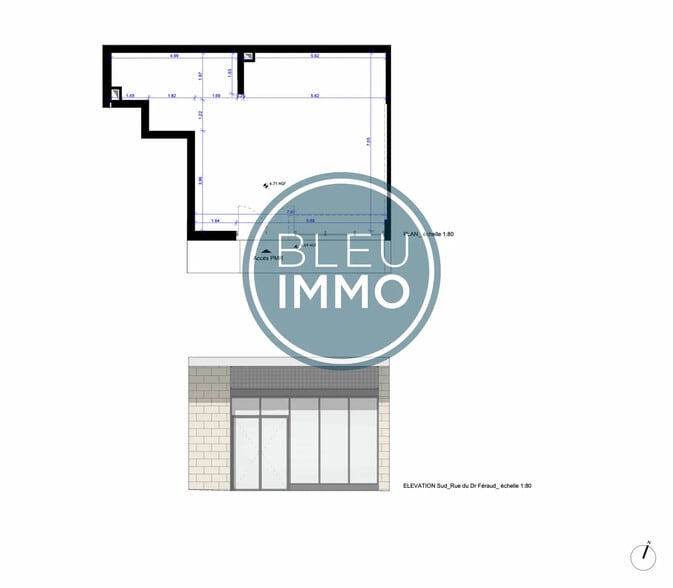 Local commercial dans Cagnes-sur-Mer à louer - Plan d’étage – Image 3 sur 3