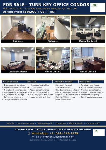 1111 Rue Saint-Urbain, Montréal, QC à vendre - Photo de l’immeuble – Image 3 sur 3