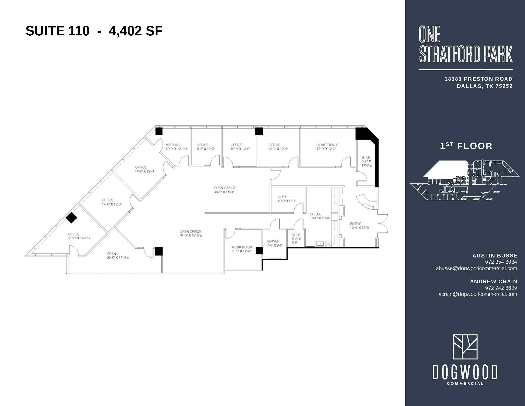 18383 Preston Rd, Dallas, TX à louer Plan d’étage– Image 1 sur 1