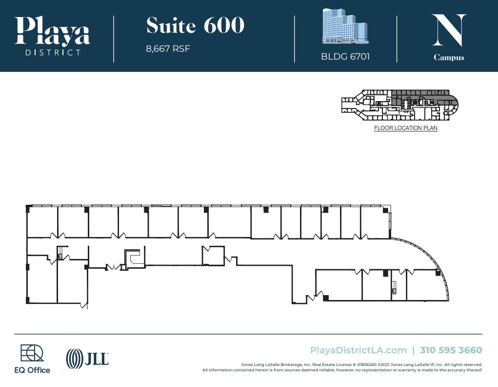 6100 Center Dr, Los Angeles, CA à louer Plan d’étage– Image 1 sur 1