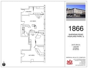 1866 Sheridan Rd, Highland Park, IL à louer Plan de site– Image 2 sur 2