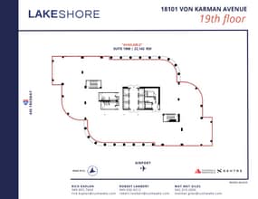 18101 Von Karman Ave, Irvine, CA à louer Plan d’étage– Image 2 sur 6