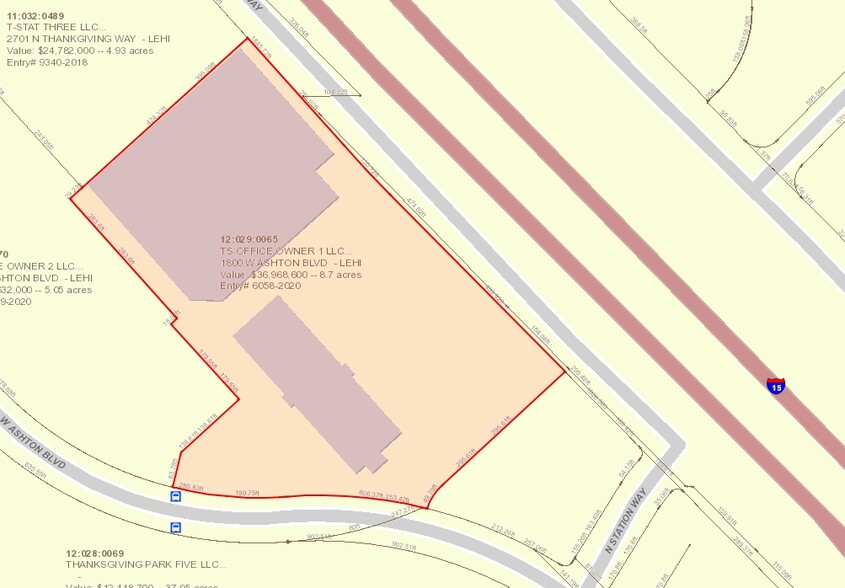 1800 W Ashton Blvd, Lehi, UT à louer - Plan cadastral – Image 2 sur 5