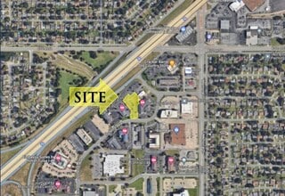 31st & Memorial Interchange, Tulsa, OK - VUE AÉRIENNE  vue de carte