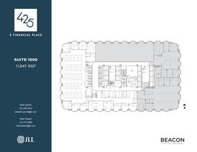 425 S Financial Pl, Chicago, IL à louer Plan d’étage– Image 1 sur 6