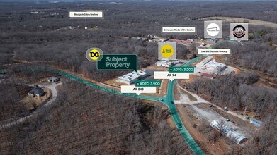 17495 AR-94, Pea Ridge, AR - Vue aérienne  vue de carte