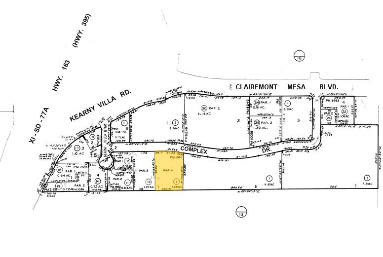 8787 Complex Dr, San Diego, CA à louer - Plan cadastral – Image 2 sur 10