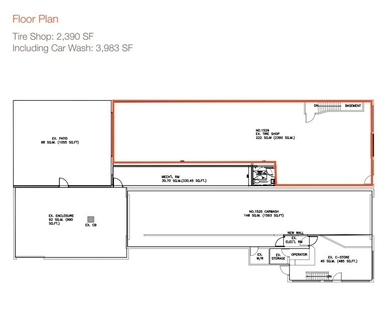1529 Eglinton Av W, Toronto, ON à louer Plan d’étage– Image 1 sur 1