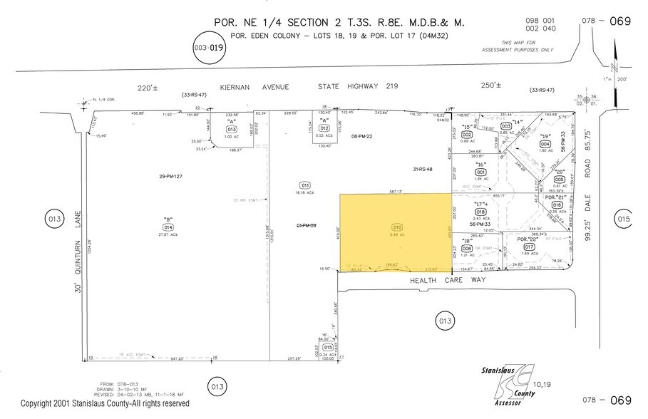2920 Healthcare Way, Modesto, CA à vendre - Plan cadastral – Image 2 sur 9