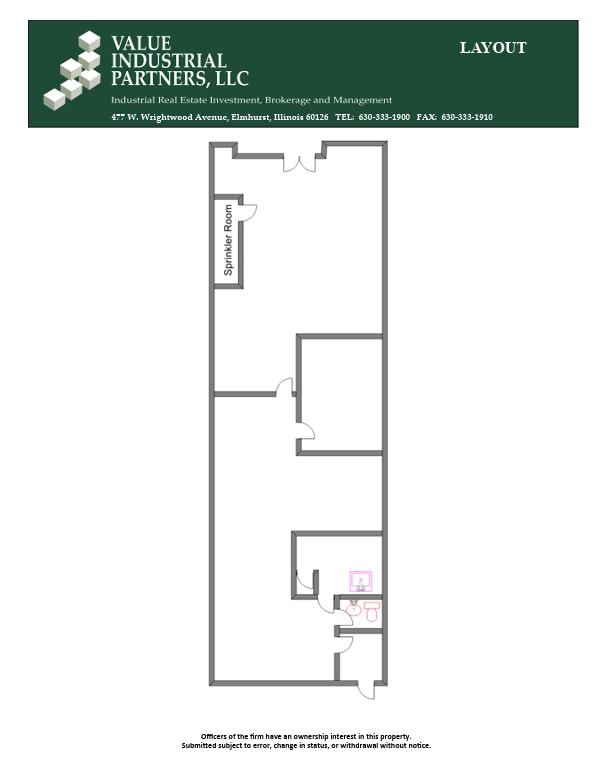 5410 Newport Dr, Rolling Meadows, IL à louer Plan d’étage– Image 1 sur 1