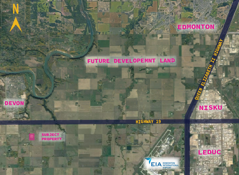 262 Range Rd, Leduc County, AB à vendre - Aérien – Image 3 sur 3
