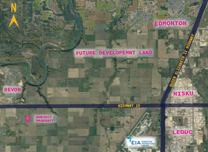 262 Range Rd, Leduc County, AB - VUE AÉRIENNE  vue de carte