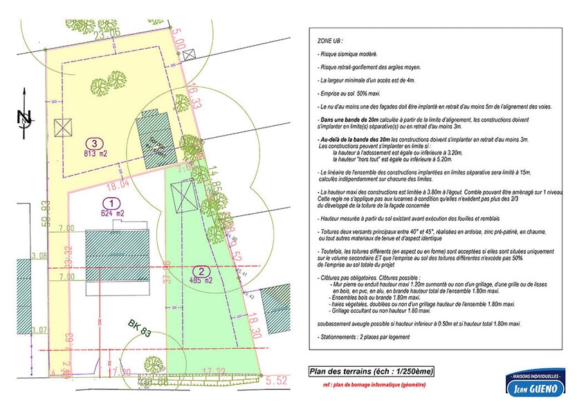 Terrain dans Mesquer à vendre - Plan de site – Image 1 sur 2