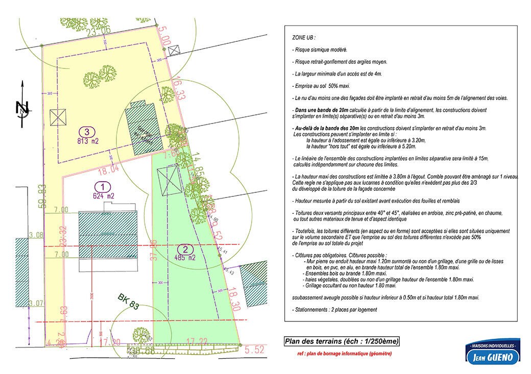 Terrain dans Mesquer à vendre Plan de site– Image 1 sur 3