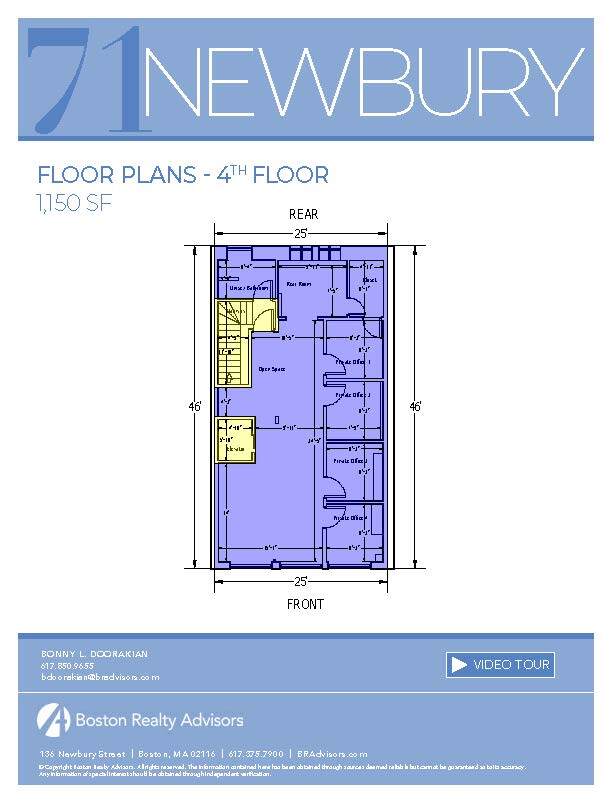 71 Newbury St, Boston, MA à louer Plan d’étage– Image 1 sur 1