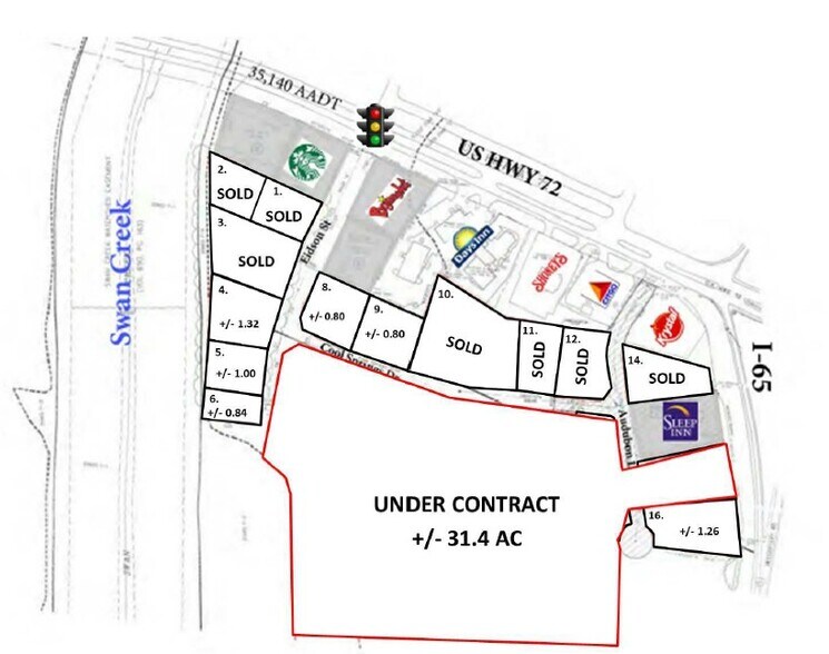 Prime Athens Commercial Lots portefeuille de 4 biens à vendre sur LoopNet.fr - Plan de site – Image 2 sur 2