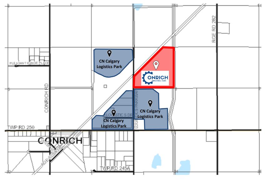 Conrich Industrial Pk, Calgary, AB à vendre - Plan de site – Image 1 sur 2