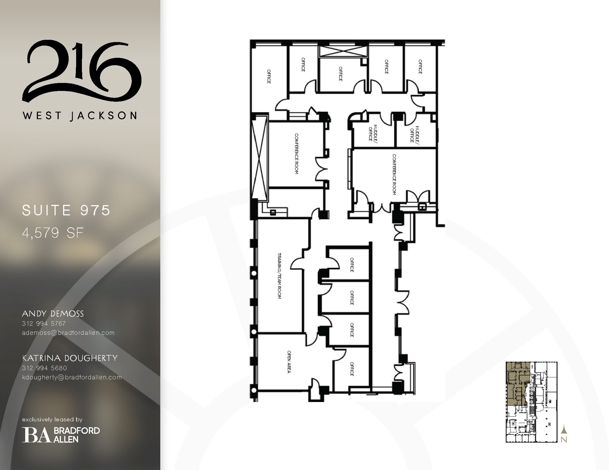 216 W Jackson Blvd, Chicago, IL à louer Plan d’étage– Image 1 sur 1