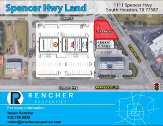 Plus de détails pour 1111 Spencer Hwy, South Houston, TX - Terrain à vendre