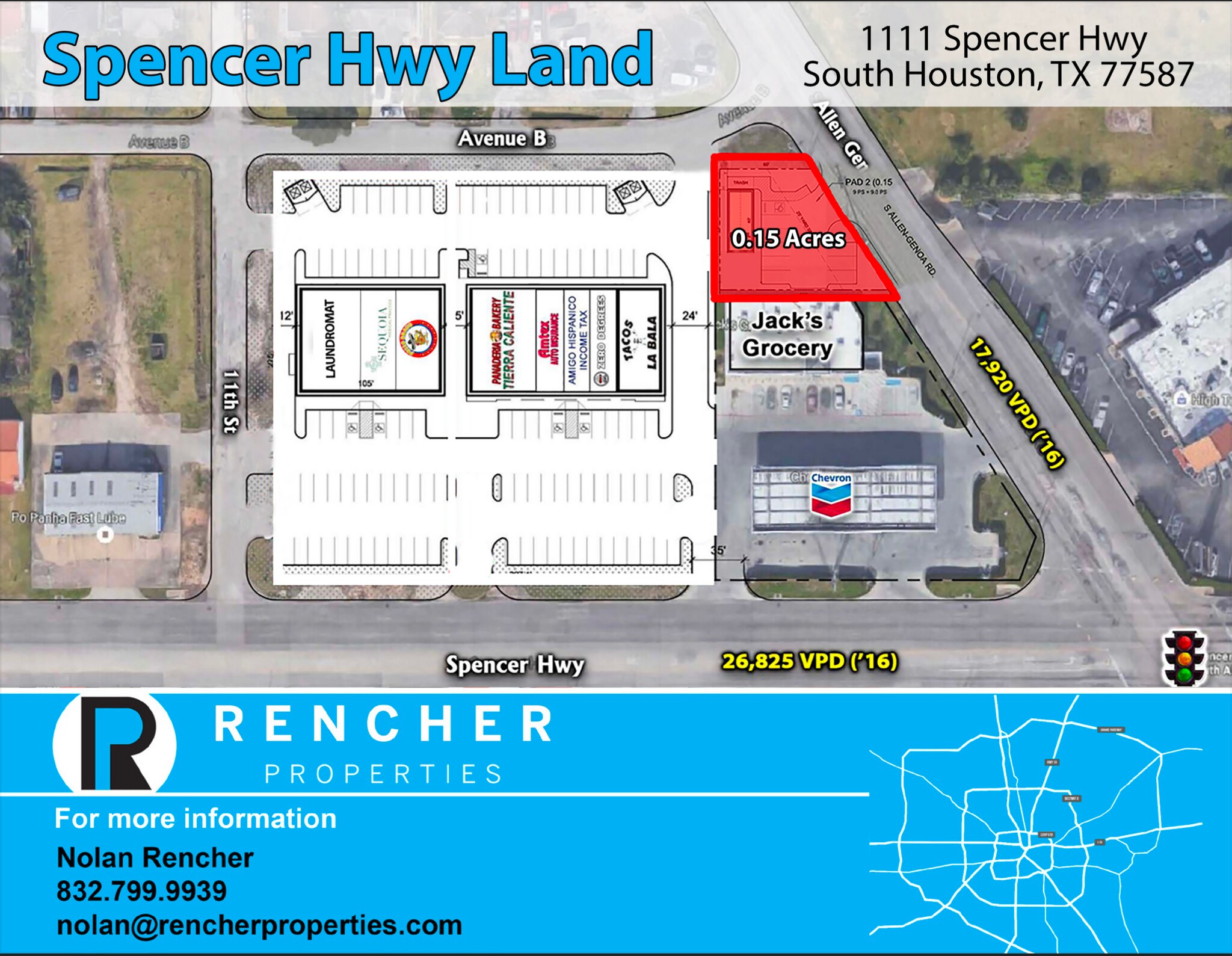 1111 Spencer Hwy, South Houston, TX à vendre Photo de l’immeuble– Image 1 sur 4