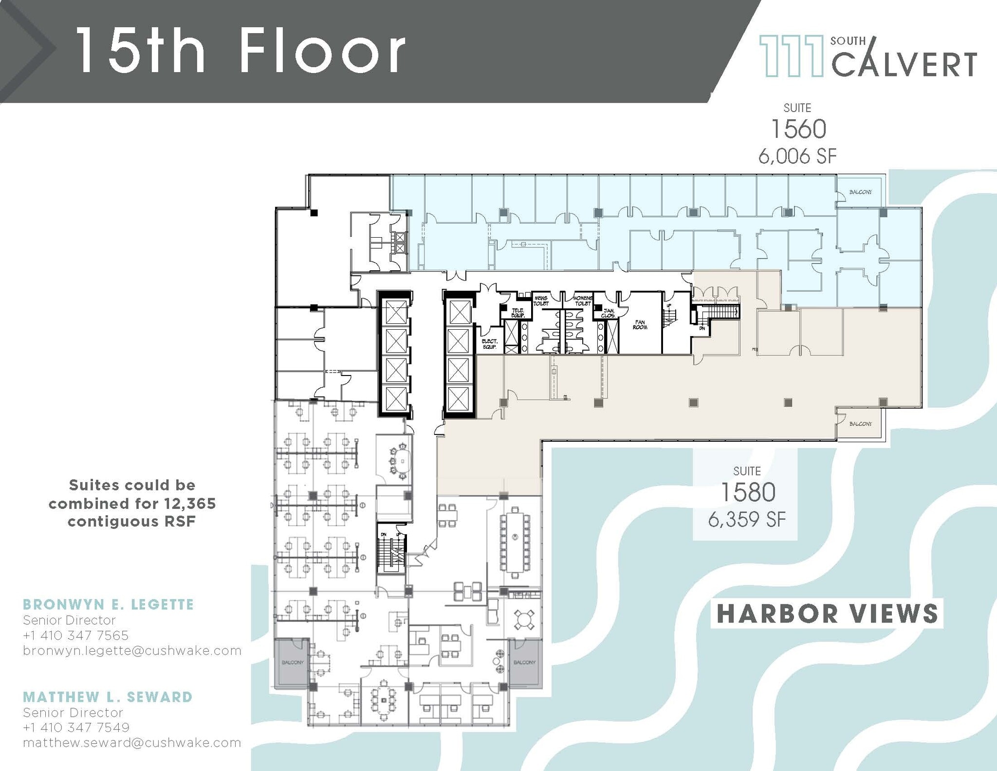 111 S Calvert St, Baltimore, MD à louer Plan d’étage– Image 1 sur 1