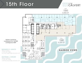 111 S Calvert St, Baltimore, MD à louer Plan d’étage– Image 1 sur 1