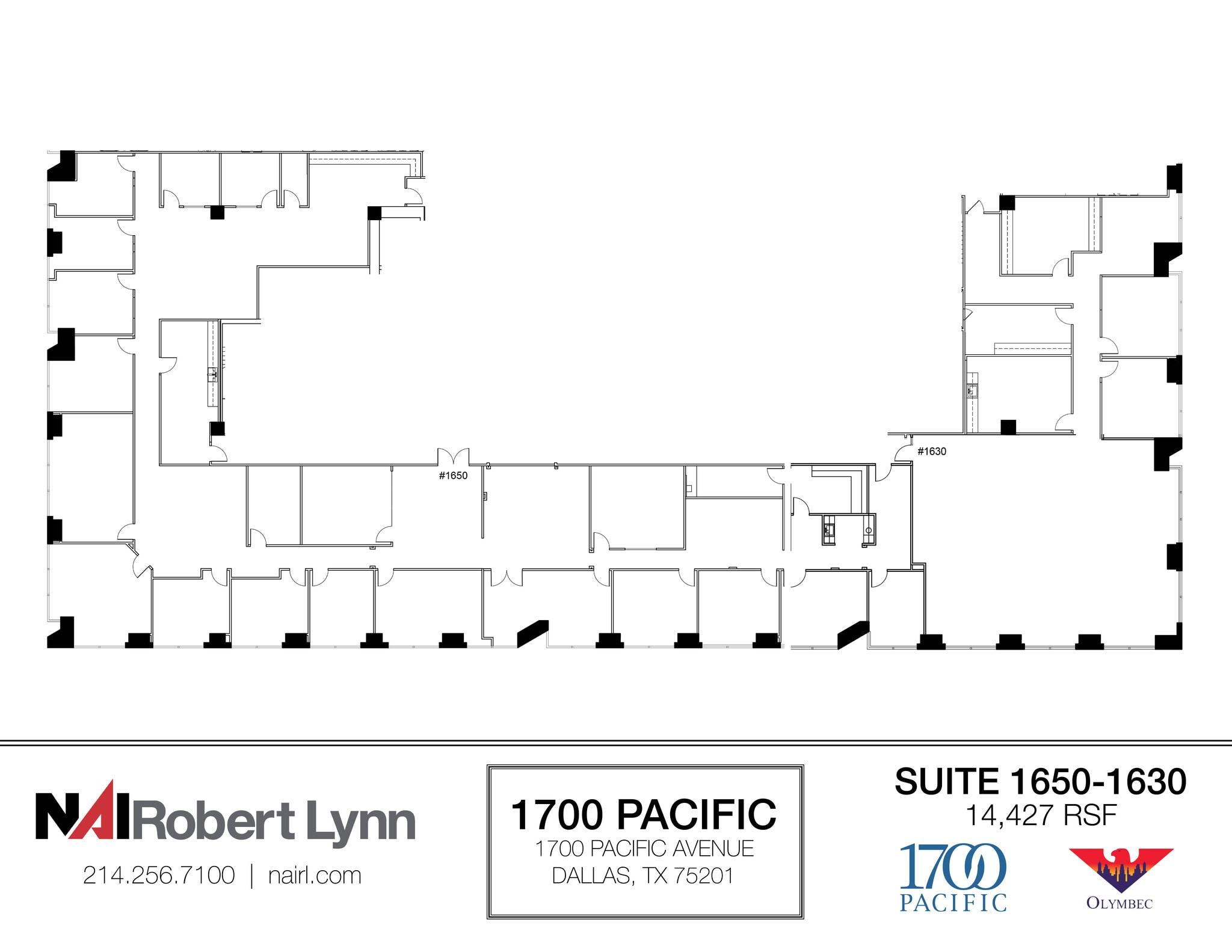 1700 Pacific Ave, Dallas, TX à louer Plan d’étage– Image 1 sur 2