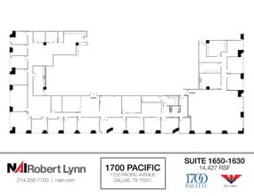 1700 Pacific Ave, Dallas, TX à louer Plan d’étage– Image 1 sur 2