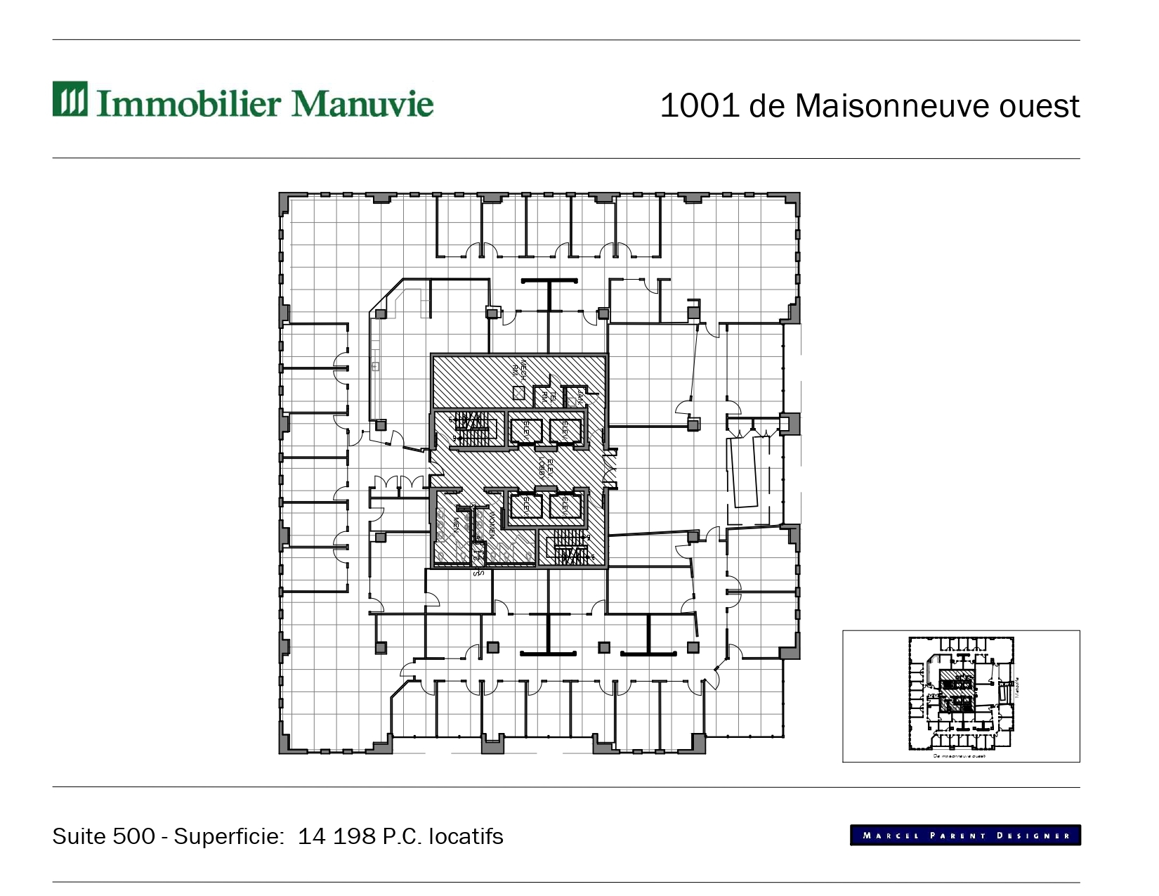 1001 Boul De Maisonneuve O, Montréal, QC à louer Plan d’étage– Image 1 sur 1