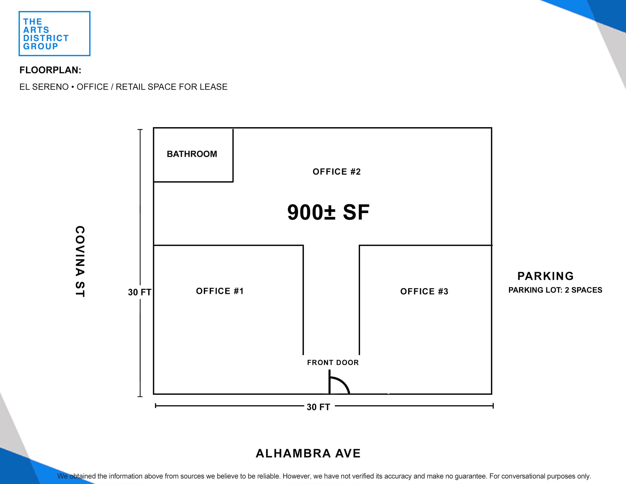 5501-5505 Alhambra Ave, Los Angeles, CA à louer Plan d’étage– Image 1 sur 1