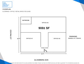 5501-5505 Alhambra Ave, Los Angeles, CA à louer Plan d’étage– Image 1 sur 1