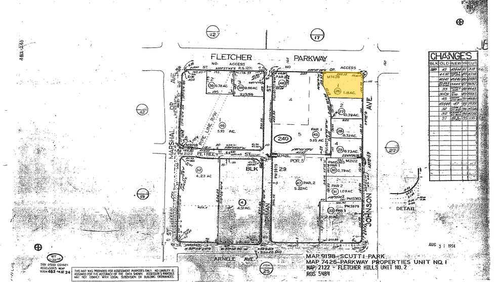 733 Fletcher Pky, El Cajon, CA à louer - Plan cadastral – Image 2 sur 2