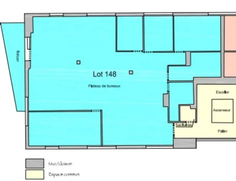 Bureau dans Chartres-de-Bretagne à vendre - Plan d’étage – Image 3 sur 3