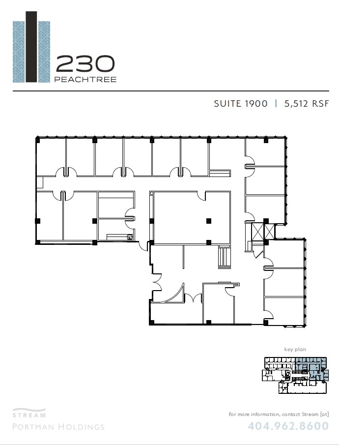 230 Peachtree St NW, Atlanta, GA à louer Plan d’étage– Image 1 sur 1