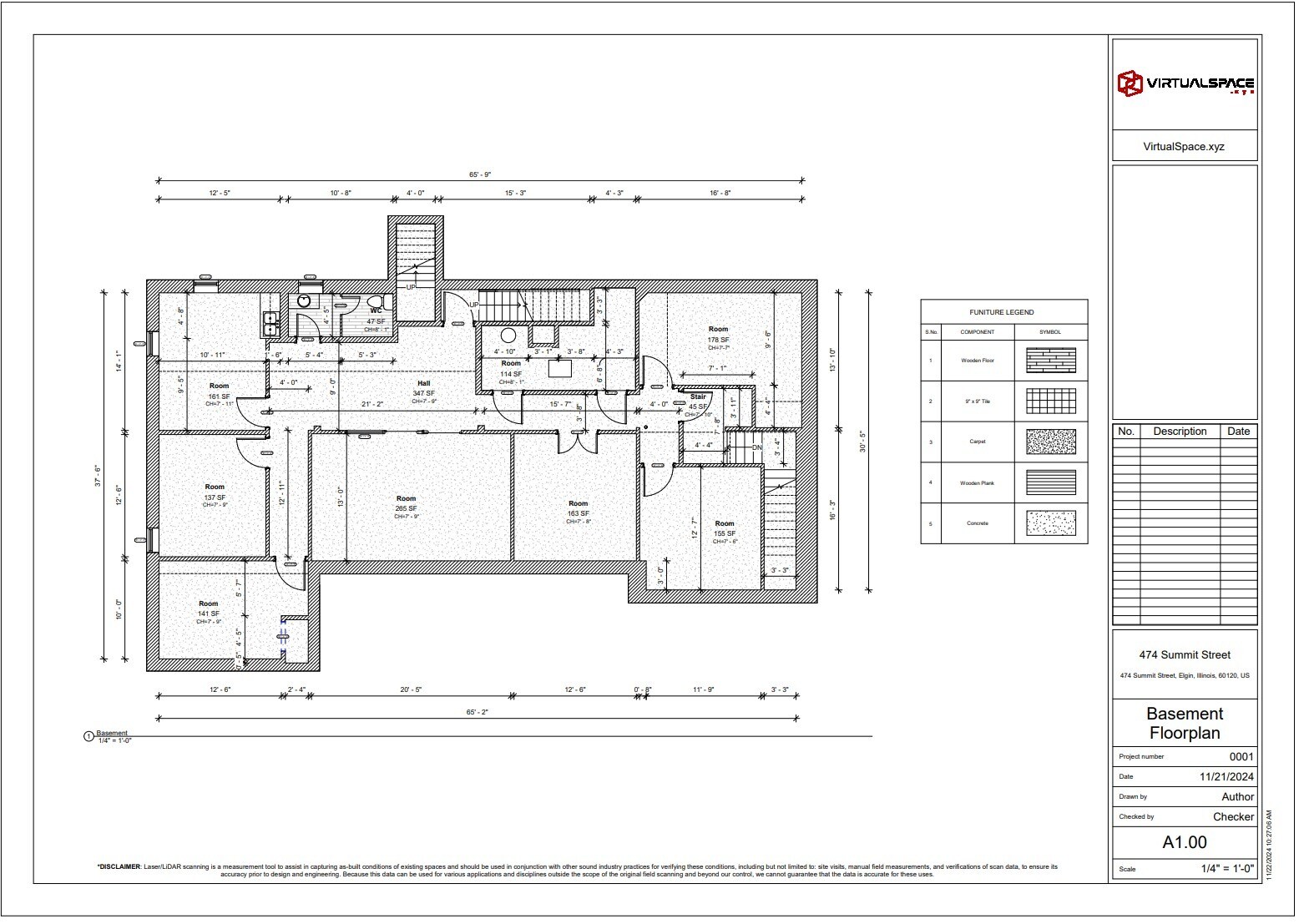 474 Summit St, Elgin, IL à louer Plan d’étage– Image 1 sur 1