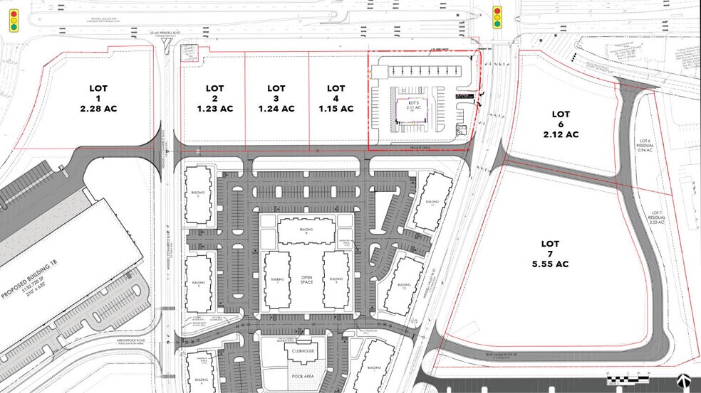 400 Wendell Blvd, Wendell, NC à louer - Plan de site – Image 2 sur 3