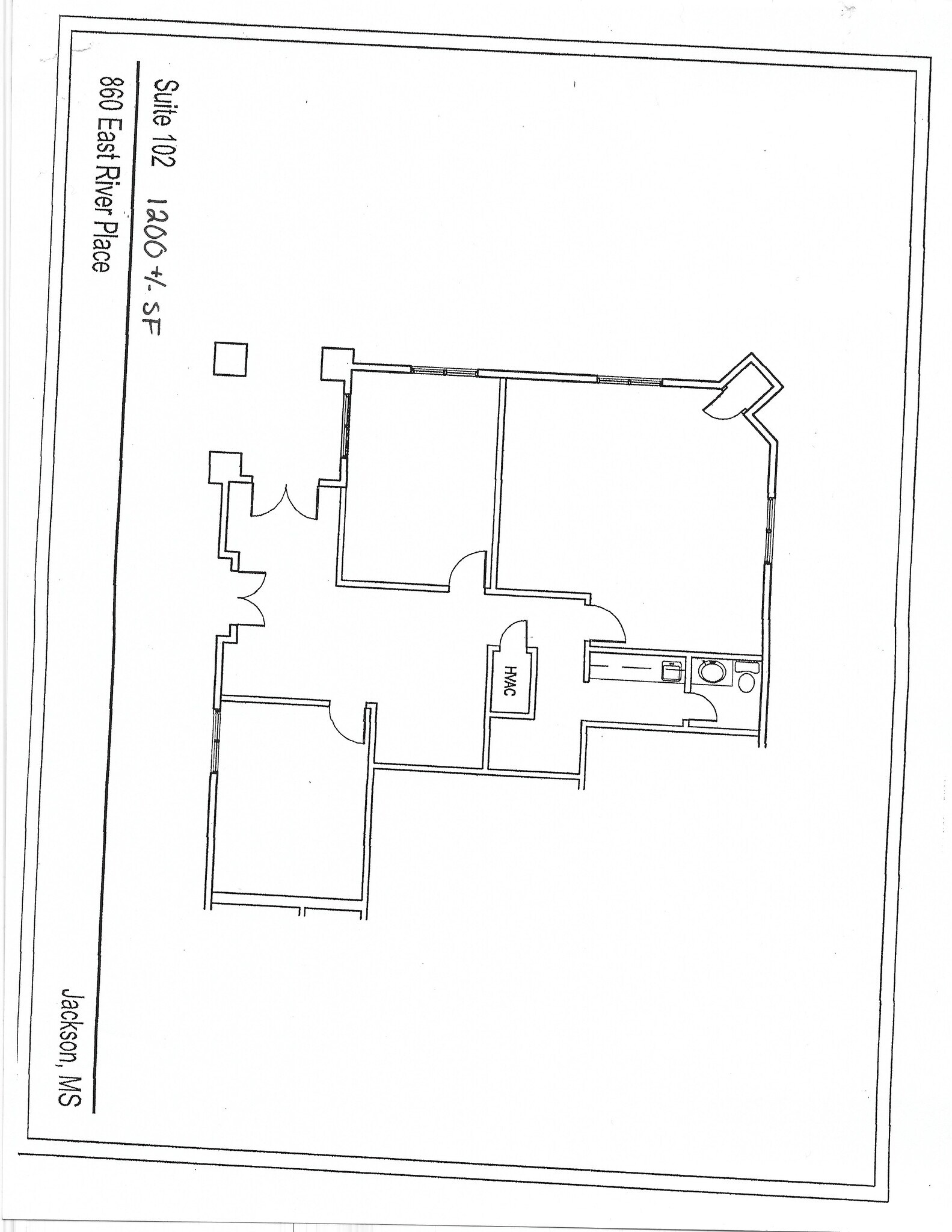 860 E River Pl, Jackson, MS à louer Plan d’étage– Image 1 sur 1